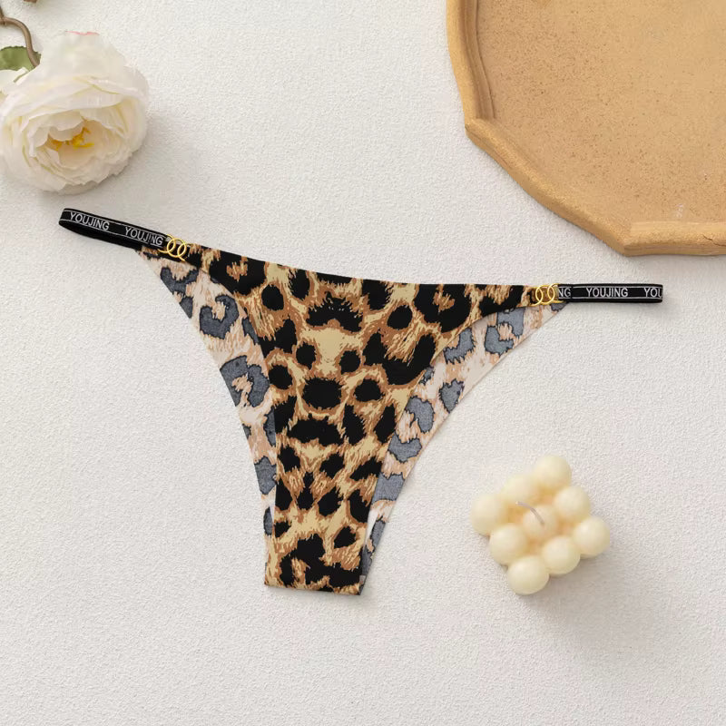 Silk Leopard Print G-string