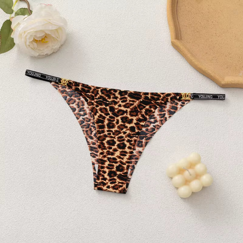 Silk Leopard Print G-string