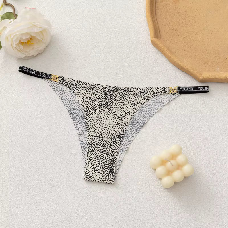 Silk Leopard Print G-string