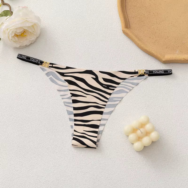 Silk Leopard Print G-string
