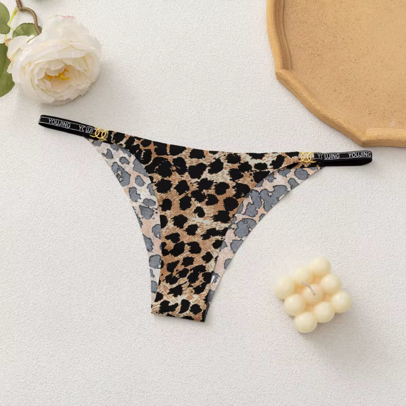 Silk Leopard Print G-string