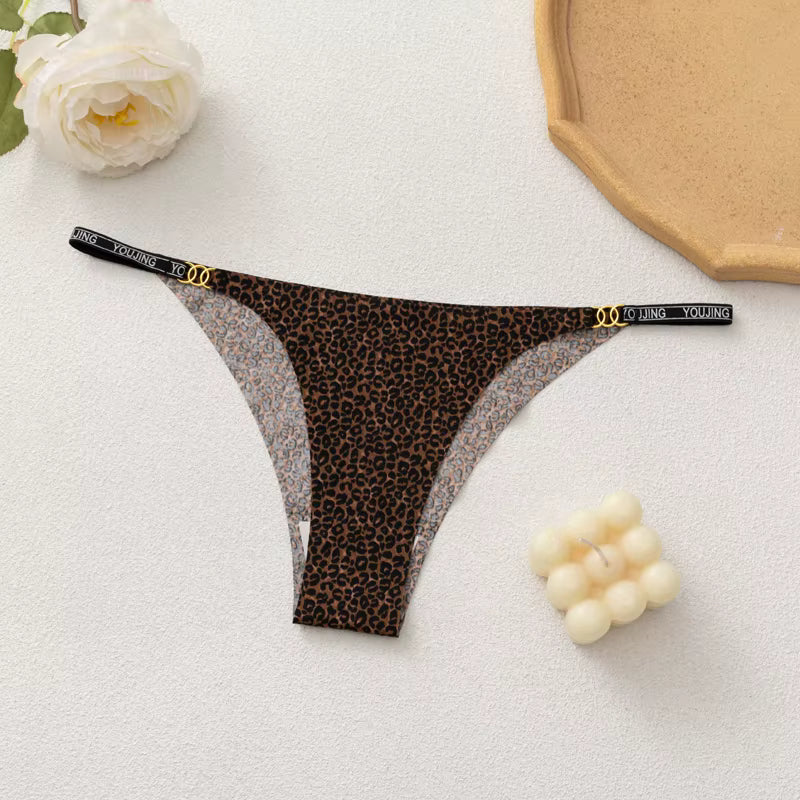 Silk Leopard Print G-string